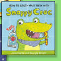 Little Croc's been crunching, snip, snap, SNIP!  How will she clean her teeth?  Illustrated by Georgie Birkett.